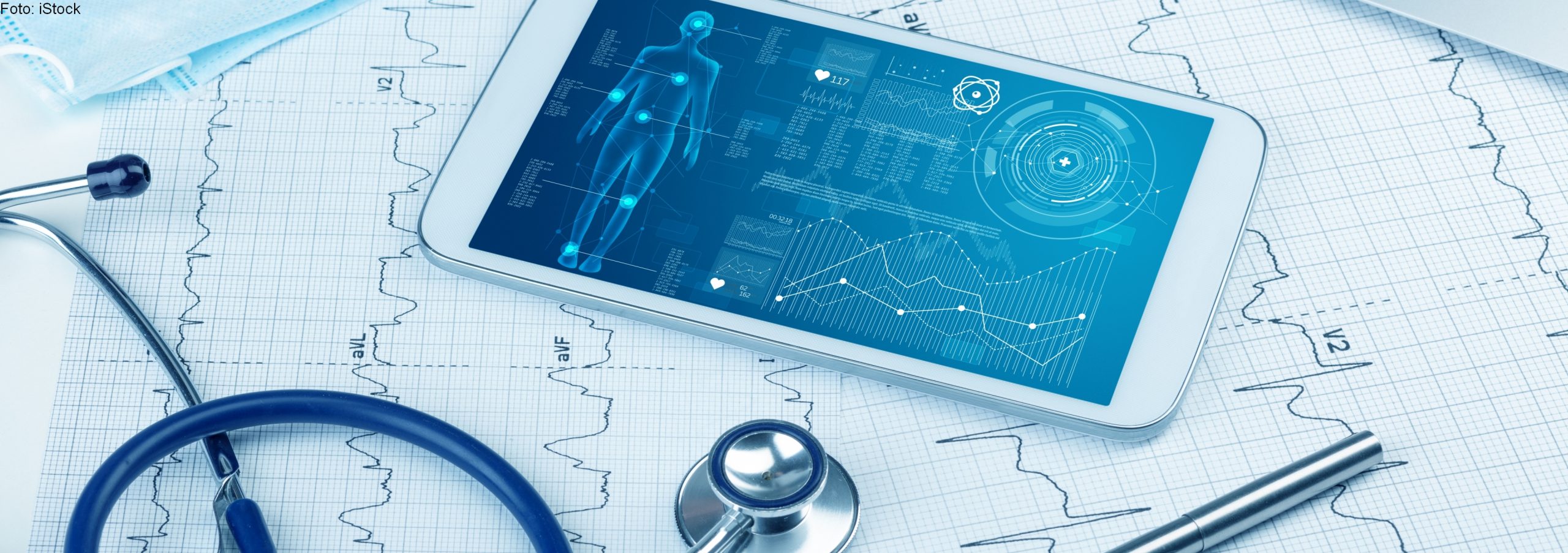 Medical full body screening software on tablet
